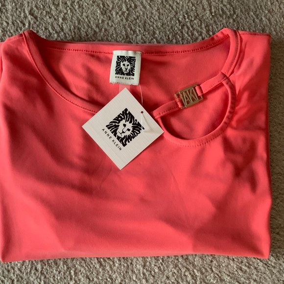 NWT Women's Anne Klein Blouse 3/4 Sleeves Medium - Picture 3 of 11